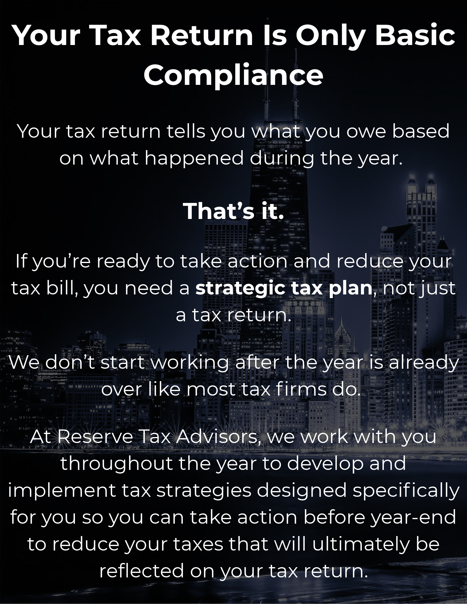 Tax Strategy
